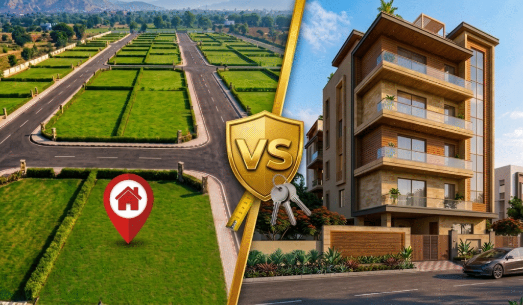 plots vs builder floor investment Faridabad